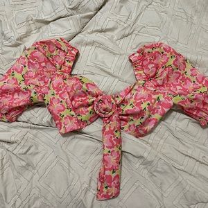Floral crop top